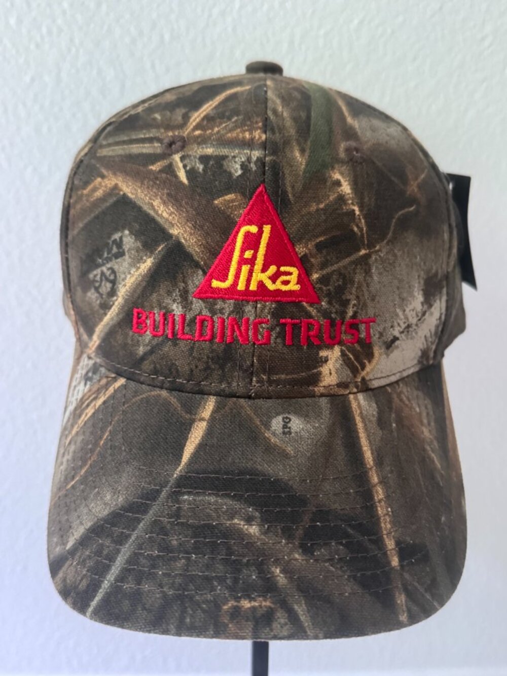 Sika Camo Baseball Cap Red Triangle Logo Port Authority One Size